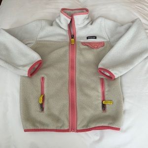 Girls zip fleece - great condition w/ no stains